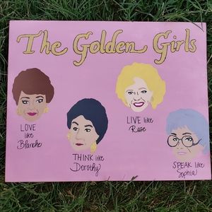 Handpainted Golden Girls Canvas